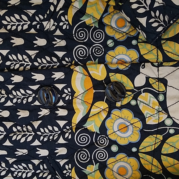 Anthropologie Elevenses Quilted Folk Art Jacket with Corded Loop Trim Detail 4 - Picture 5 of 11